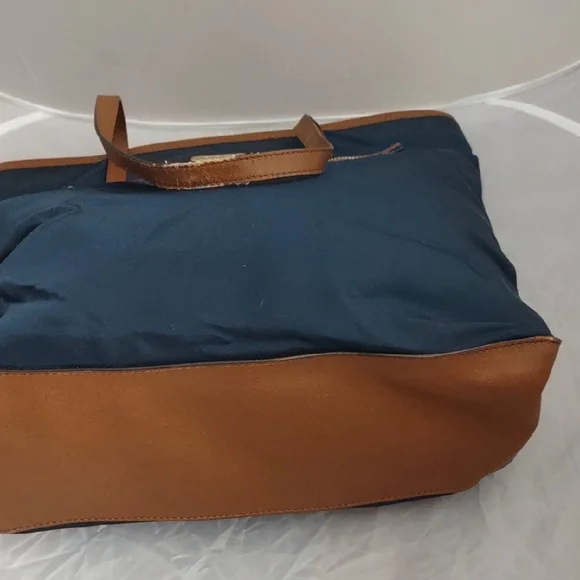 Michael Kors Dark Blue and Brown Tote - Picture 15 of 15